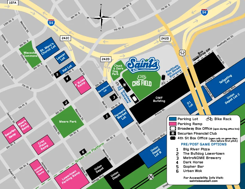 CHS parking map